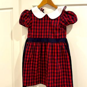 The Beaufort Bonnet Company girls navy and red dress